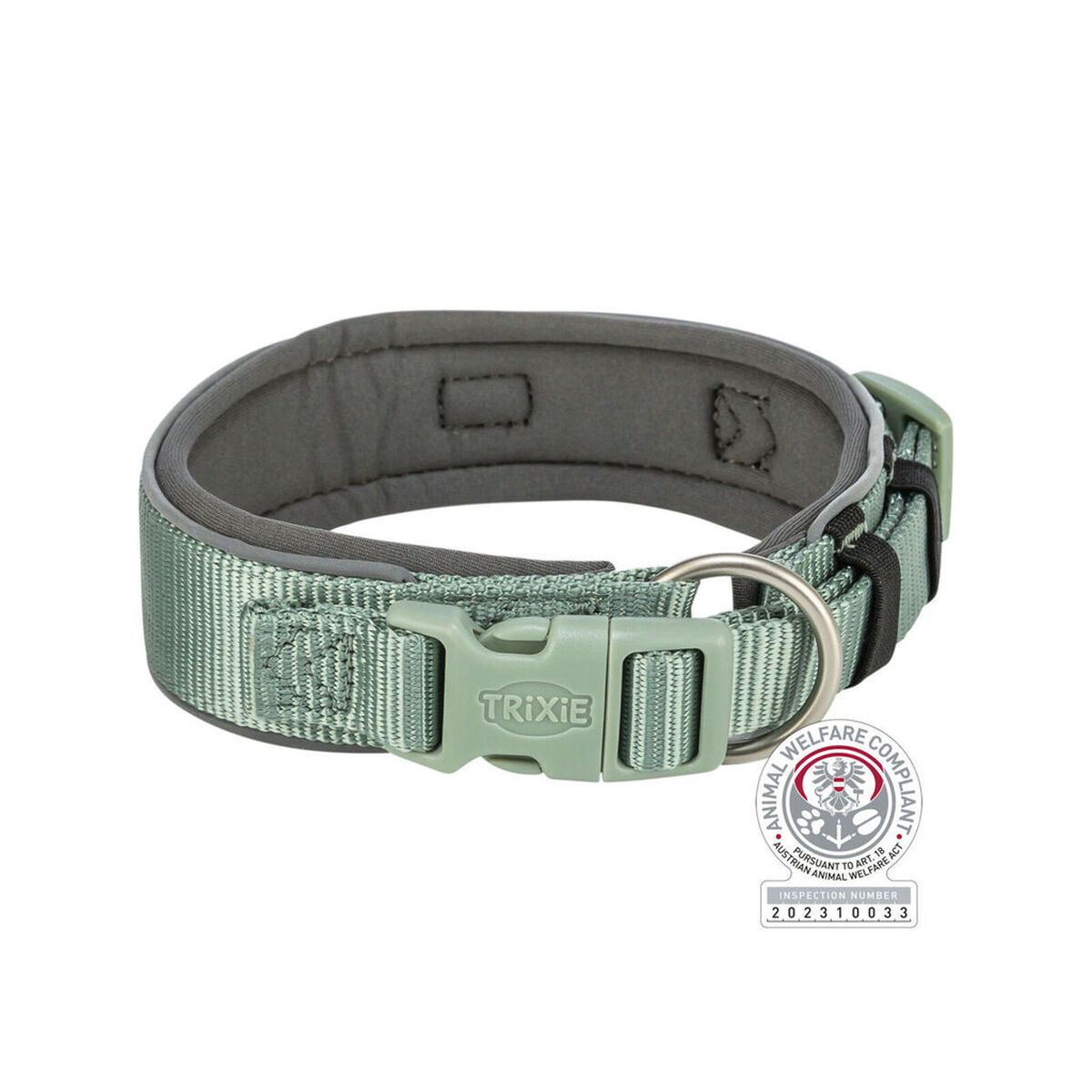 KALINDRA | BB. Dog collar Trixie Premium Green Graphite S/M 33-42 cm