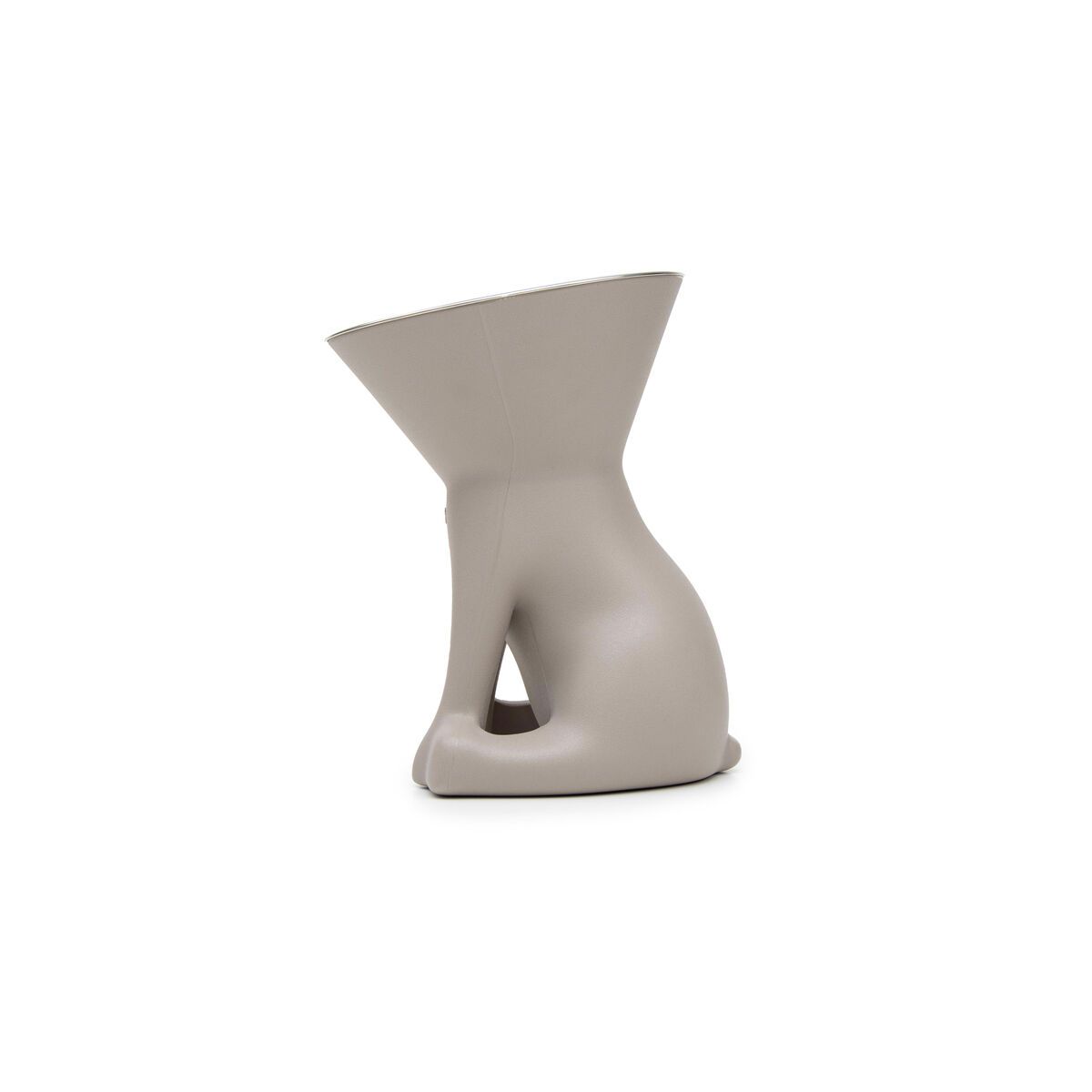 KALINDRA | BB. Dog Feeder United Pets Up Elisabeth Grey Stainless steel Polyethylene 1 L