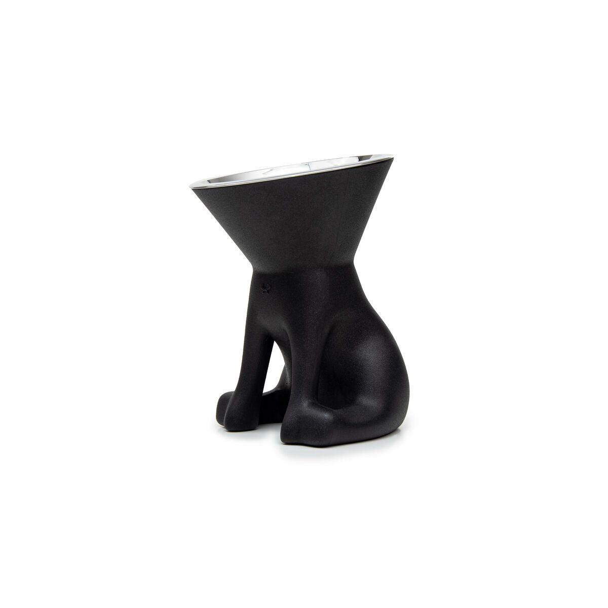 KALINDRA | BB. Dog Feeder United Pets Up Elisabeth Black Stainless steel Polyethylene 1 L
