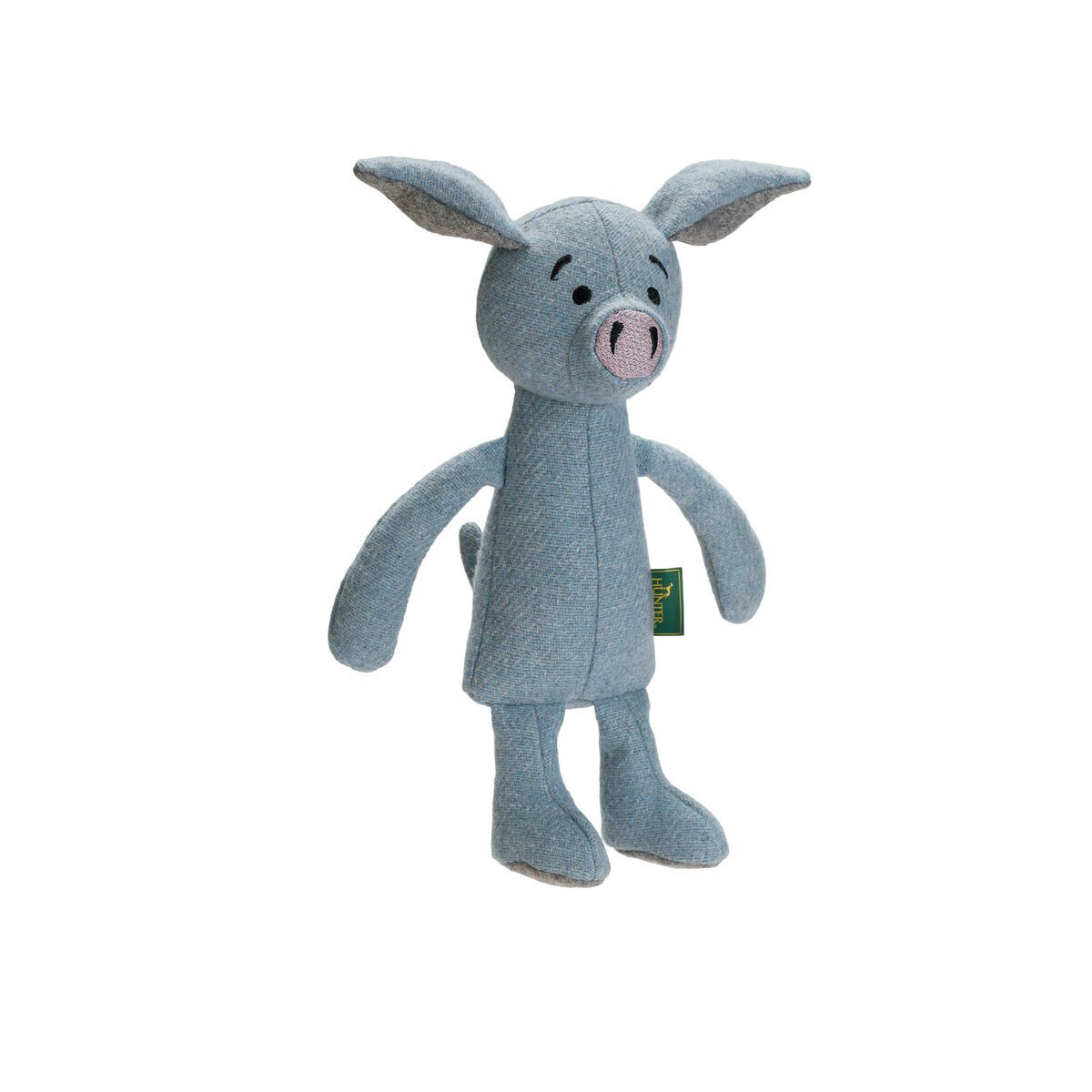 KALINDRA | BB. Soft toy for dogs Hunter Marle Blue Felt Polyester Recycled Polyester fibre Pig