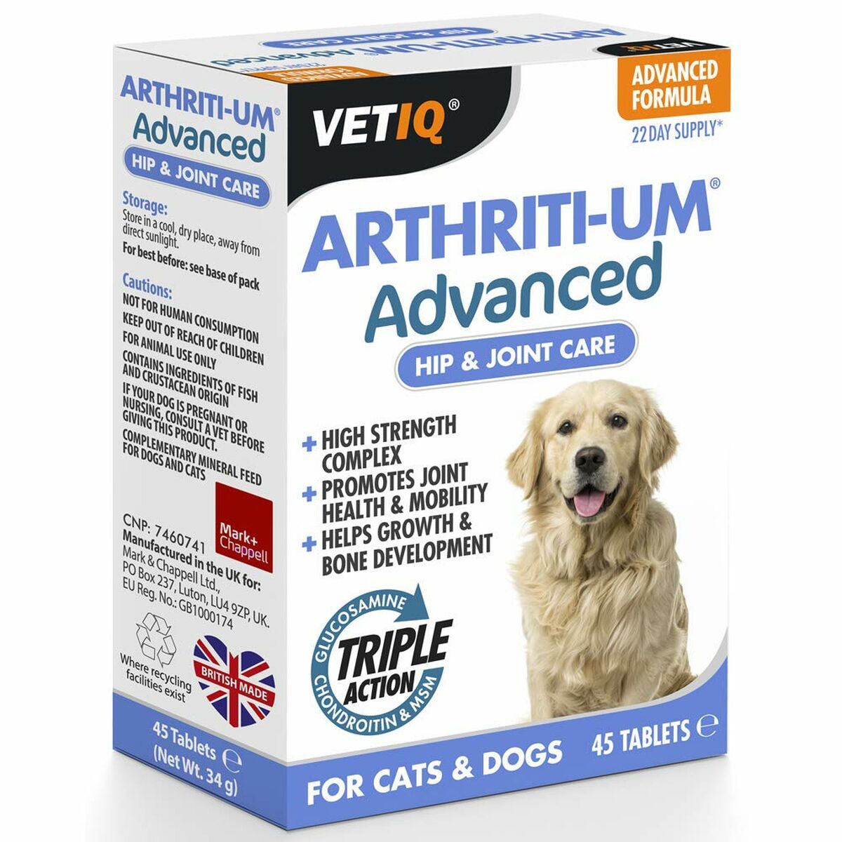 KALINDRA | BB. Supplements and vitamins Mark &amp; Chappell VETIQ ARTHRITI-UM ADVANCED