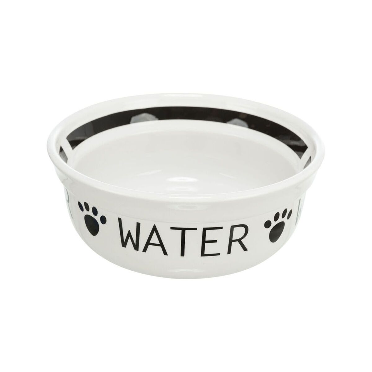 KALINDRA | BB. Dog Feeder Trixie White Black Ø 13 cm 250 ml