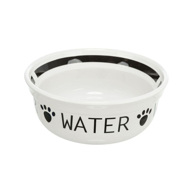 KALINDRA | BB. Dog Feeder Trixie White Black Ø 13 cm 250 ml