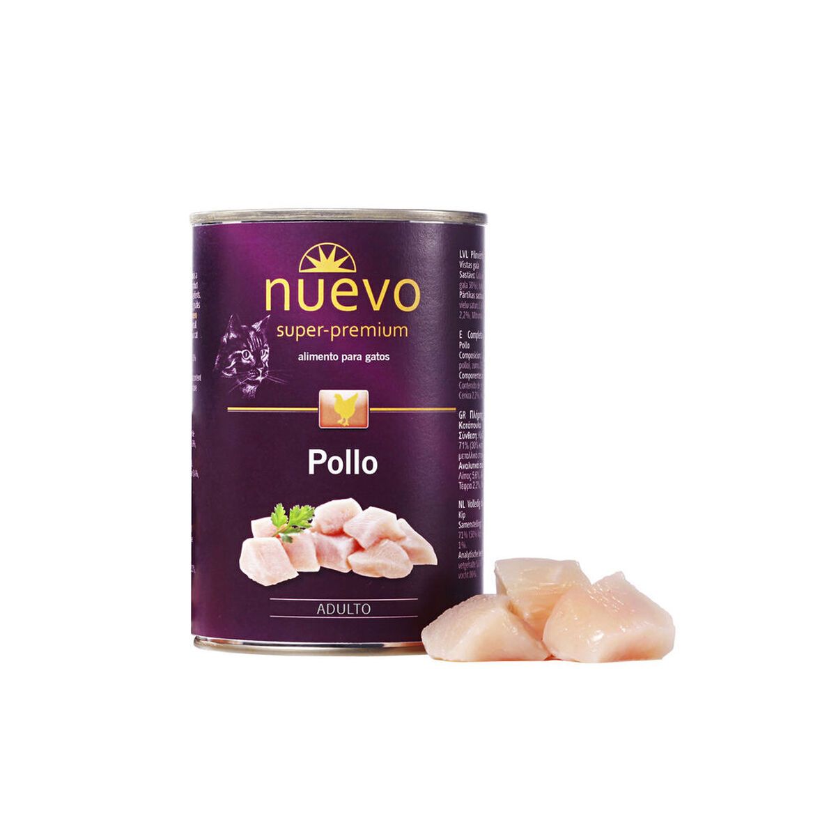 KALINDRA | BB. Cat food Nuevo Chicken 2 Kg 400 gr