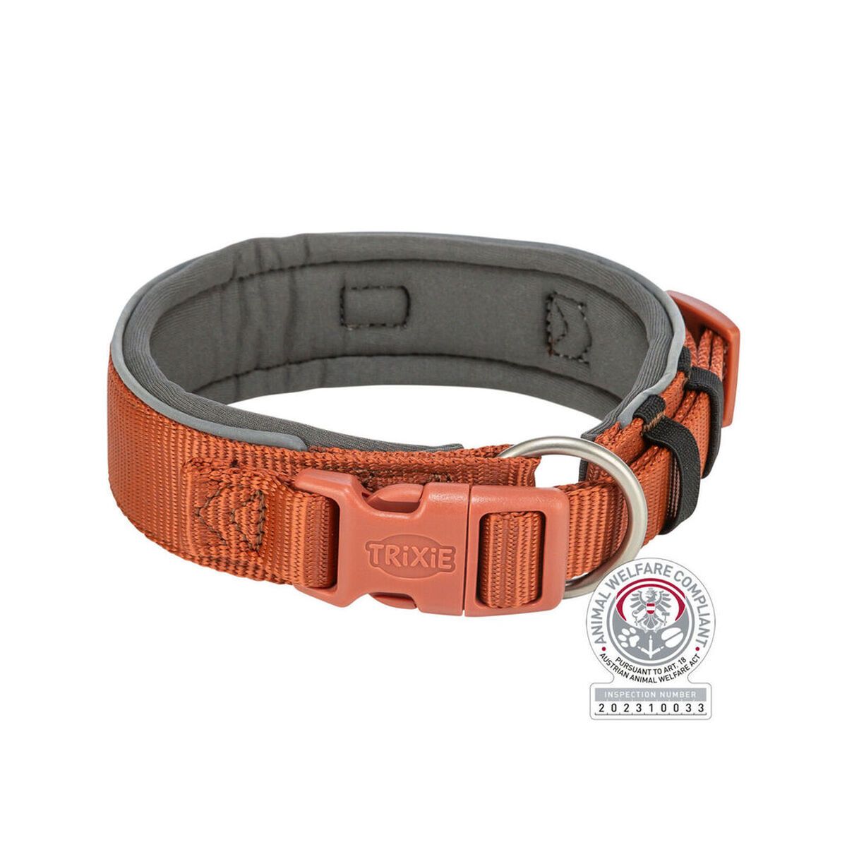 KALINDRA | BB. Dog collar Trixie Premium Orange Graphite XS/S 27-35 cm