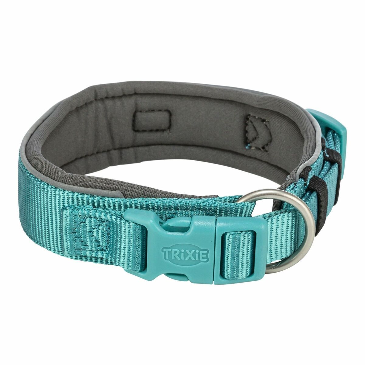 KALINDRA | BB. Dog collar Trixie Premium Graphite Light Blue L/XL 53-62 cm