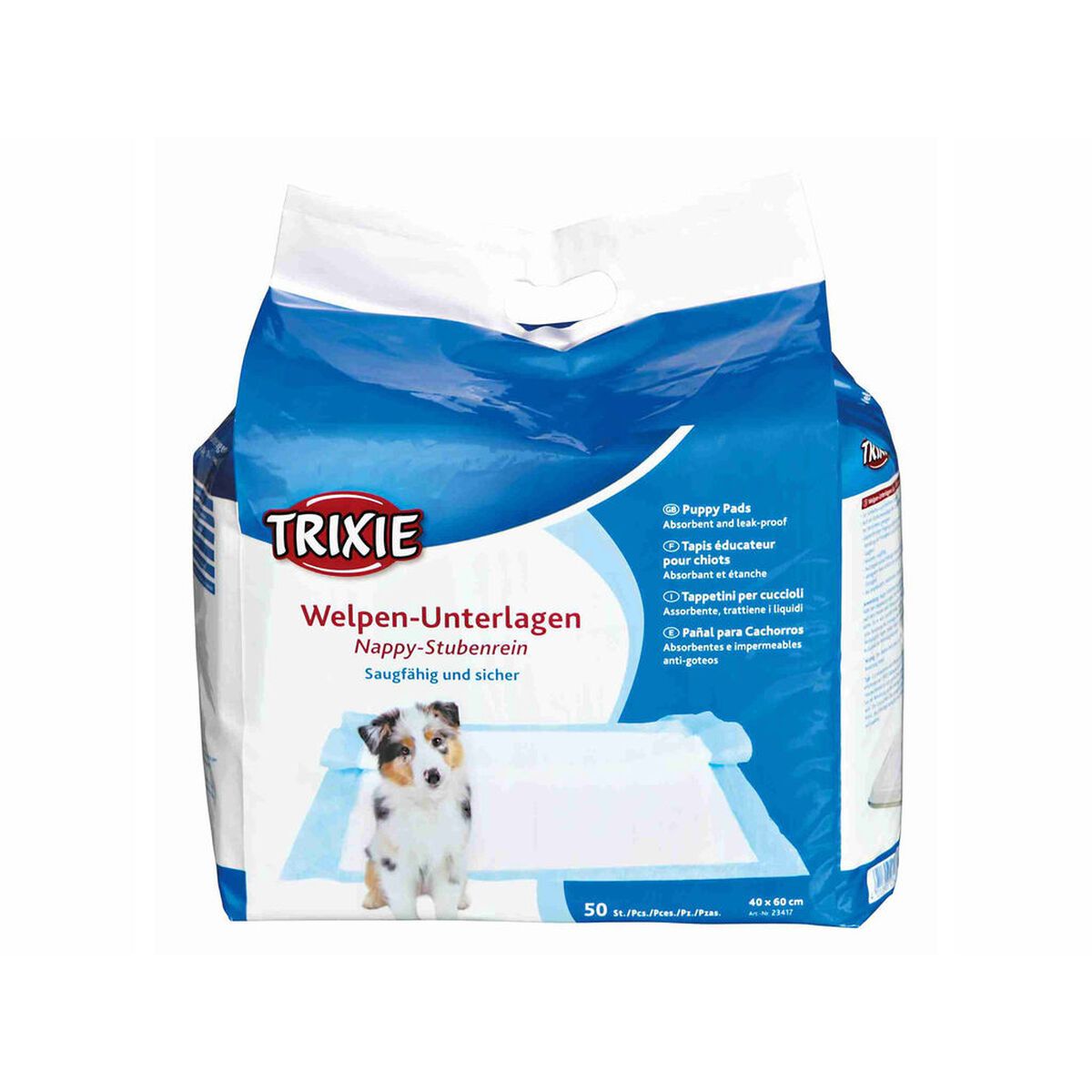 KALINDRA | BB. Puppy training pad Trixie Puppy Nappy 40 x 60 cm 40 × 60 cm White 50 Units