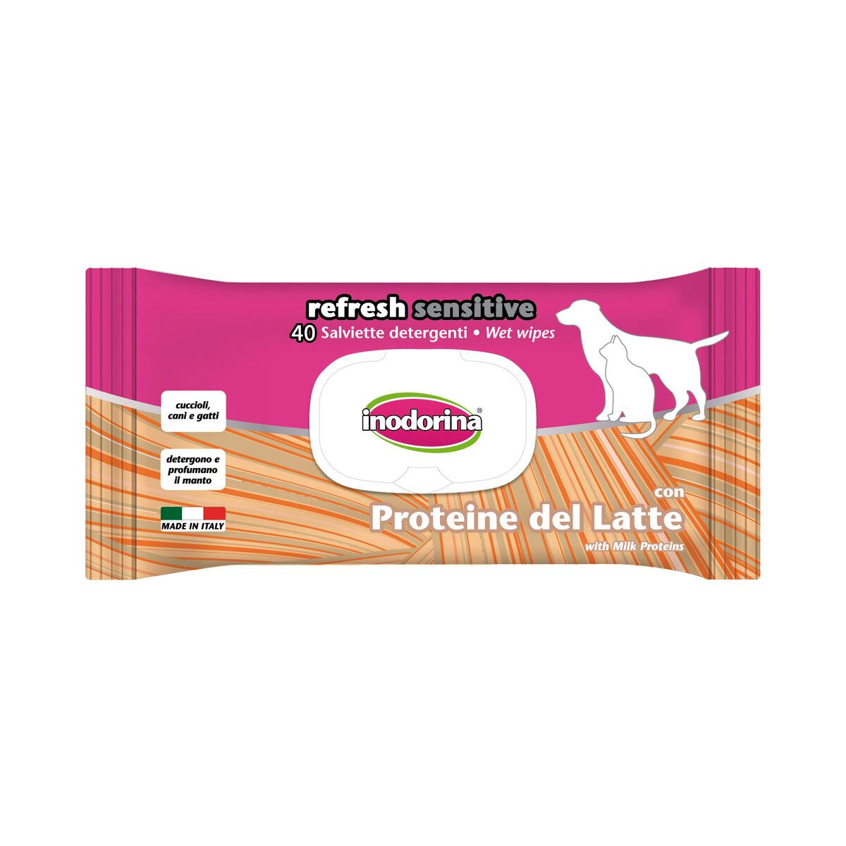 KALINDRA | BB. Wet Wipes for Pets Inodorina REFRESH SENSITIVE Milk protein