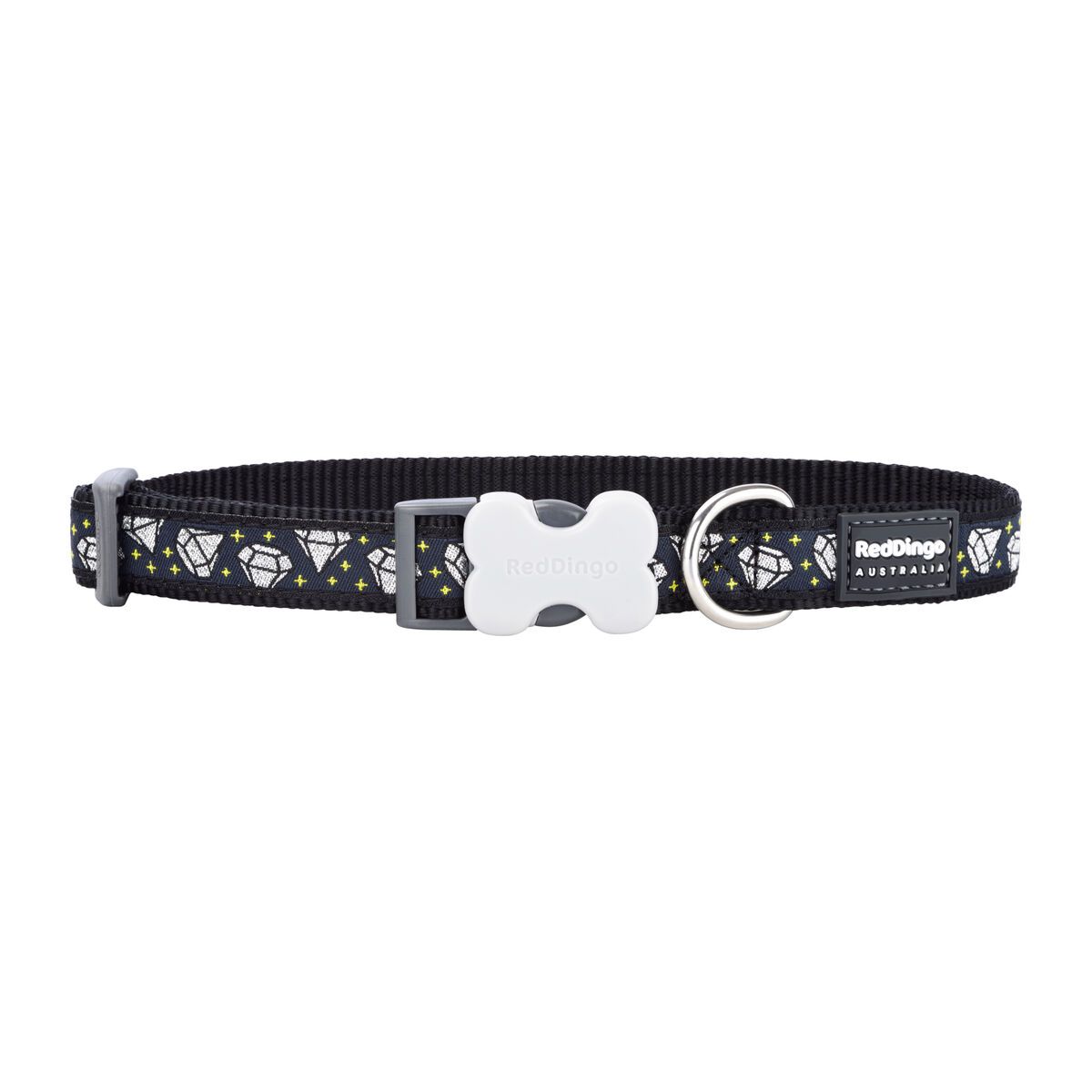 KALINDRA | BB. Dog collar Red Dingo STYLE DIAMOND Black 41-63 cm