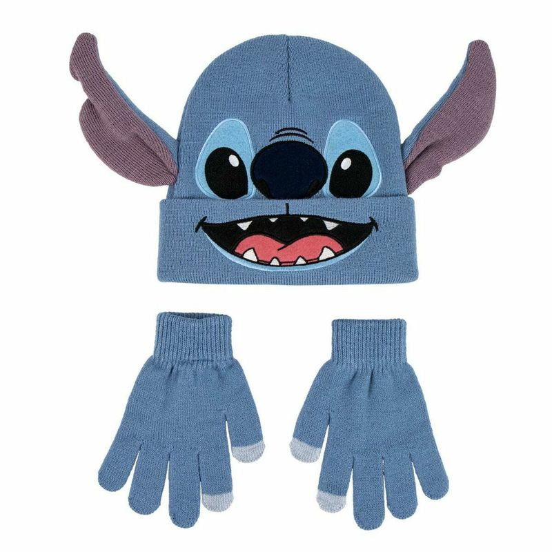 KALINDRA | BB. Hat &amp; Gloves Stitch Blue 2 Pieces
