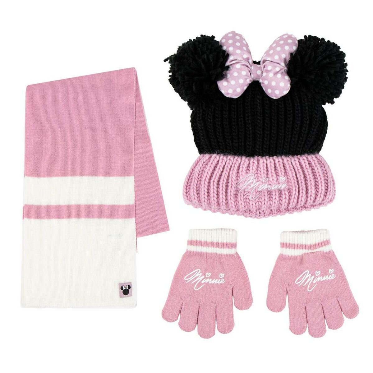 KALINDRA | BB. Hat &amp; Gloves Minnie Mouse Pink