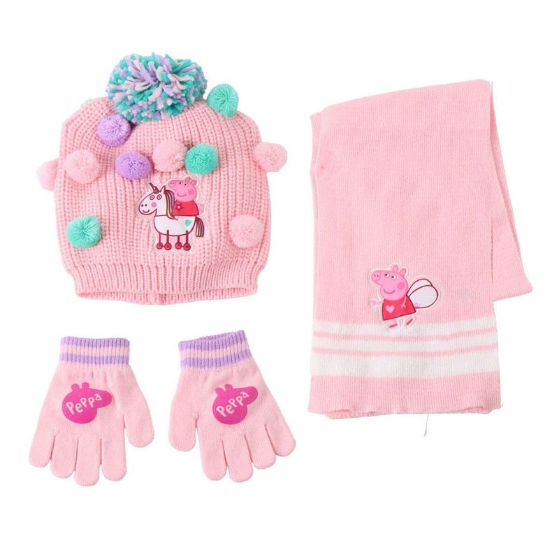 KALINDRA | BB. Hat &amp; Gloves Peppa Pig Pink