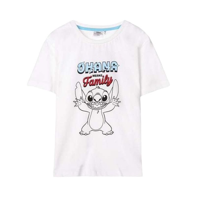 KALINDRA | BB. T-shirt à manches courtes enfant Stitch Blanc