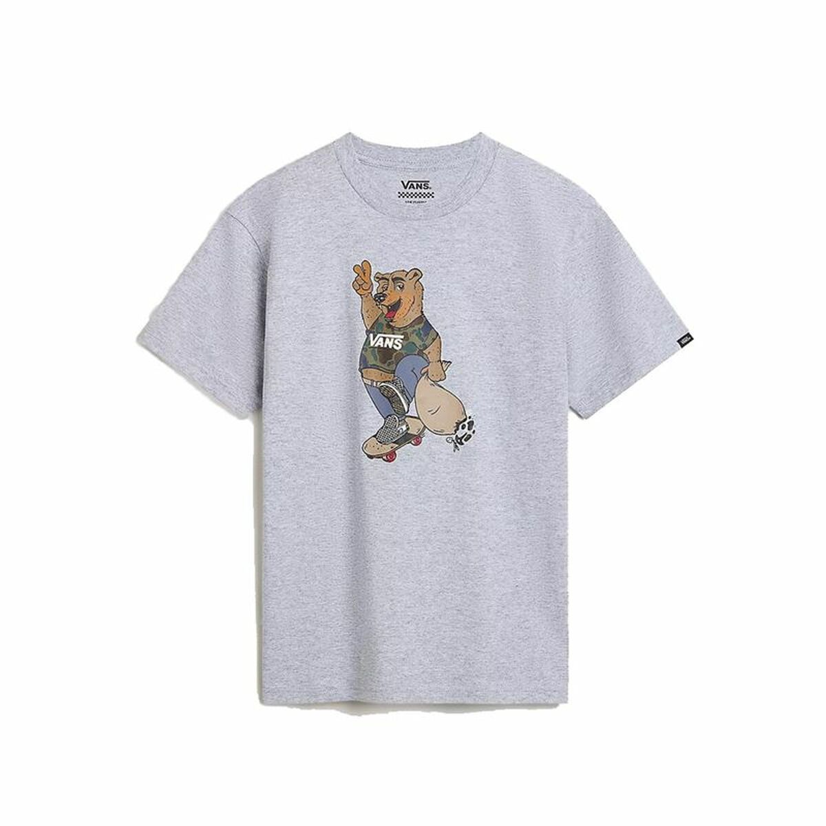 KALINDRA | BB. Child's Short Sleeve T-Shirt Vans Peace Oso Crew Grey