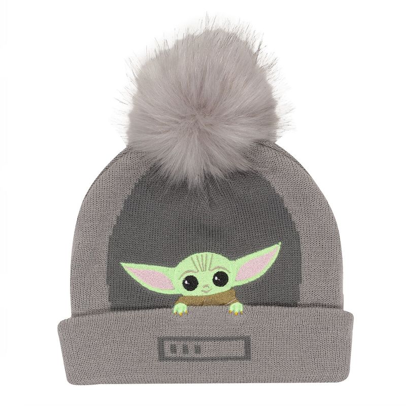 KALINDRA | BB. Hat The Mandalorian Grogu In The Crib Beanie Grey