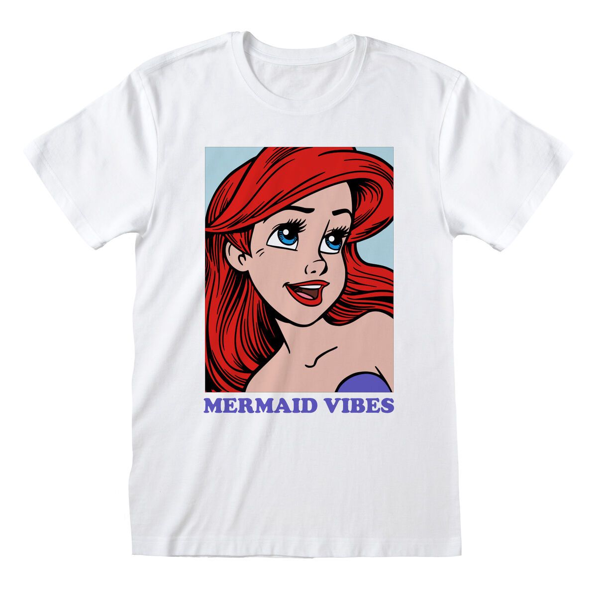 KALINDRA | BB. Short Sleeve T-Shirt The Little Mermaid Mermaid Vibes White Unisex