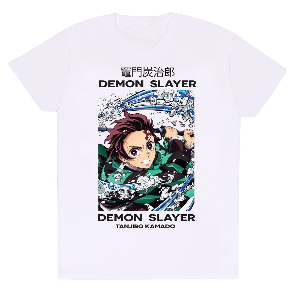 KALINDRA | BB. Short Sleeve T-Shirt Demon Slayer Whirlpool White Unisex