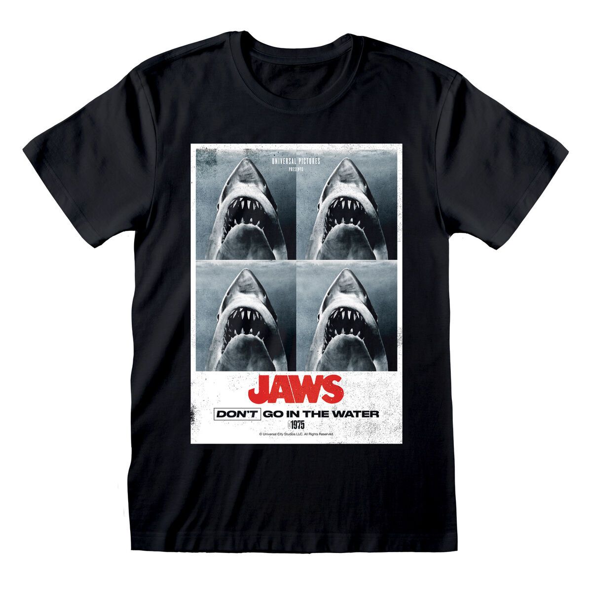 KALINDRA | BB. Short Sleeve T-Shirt Jaws Don´t Go In The Water Black Unisex