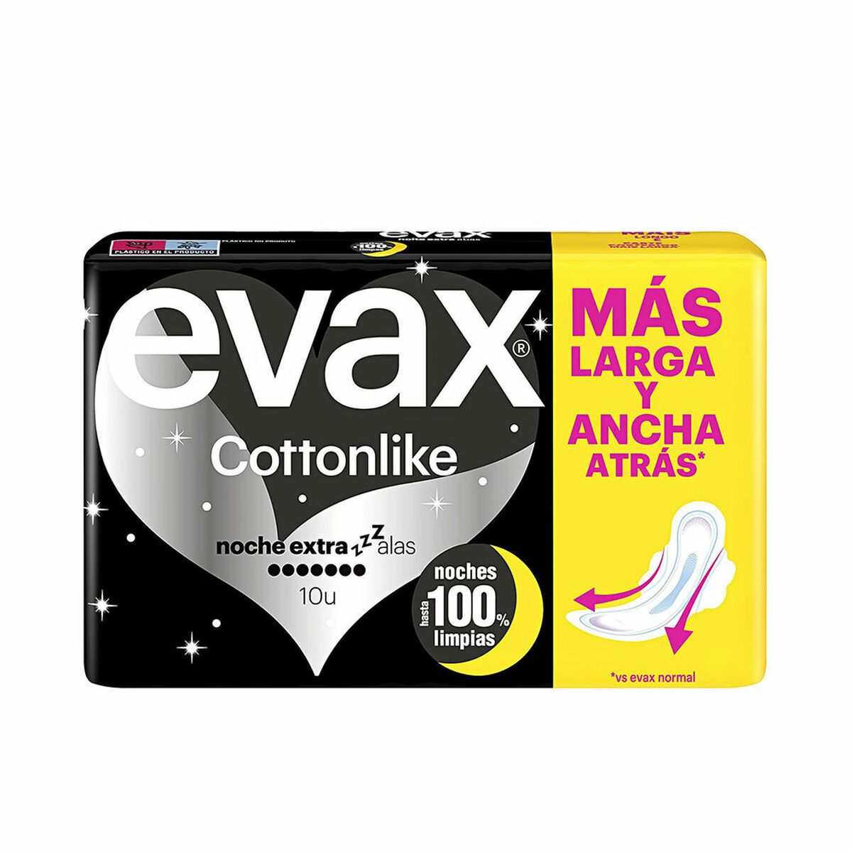 KALINDRA | BB. Night Sanitary Pads with Wings Evax COTTONLIKE 10 Units