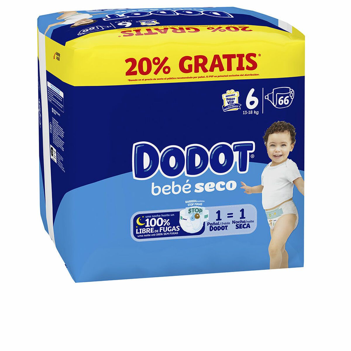 KALINDRA | BB. Disposable nappies Dodot Etapas 6 66 Units