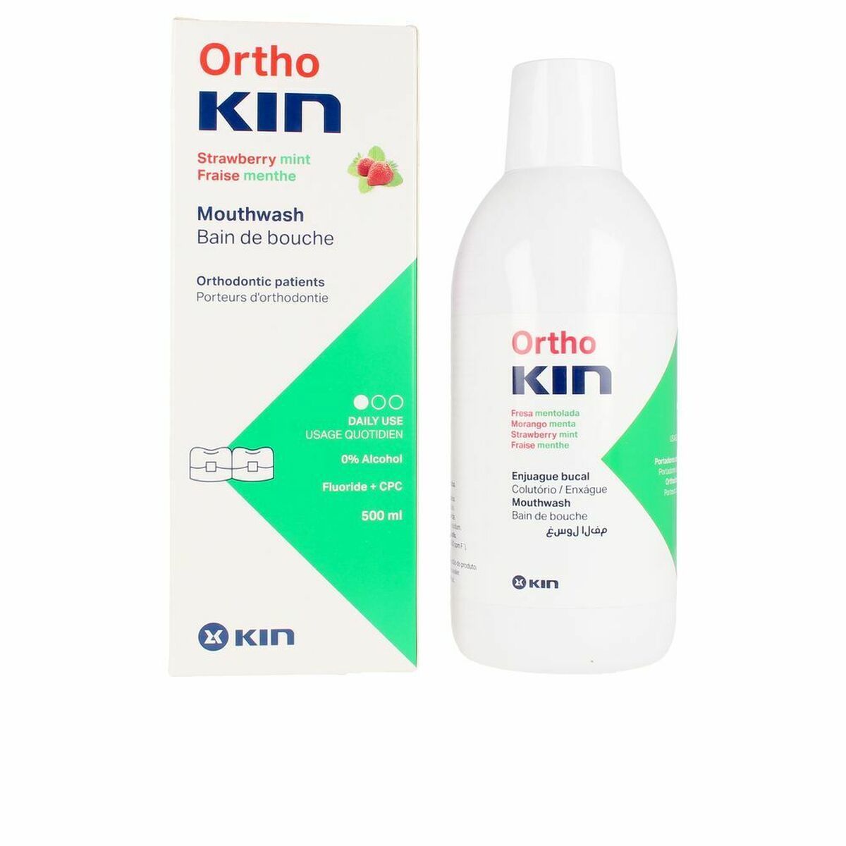 KALINDRA | BB. Mouthwash Kin Orthokin 500 ml Strawberry Mint