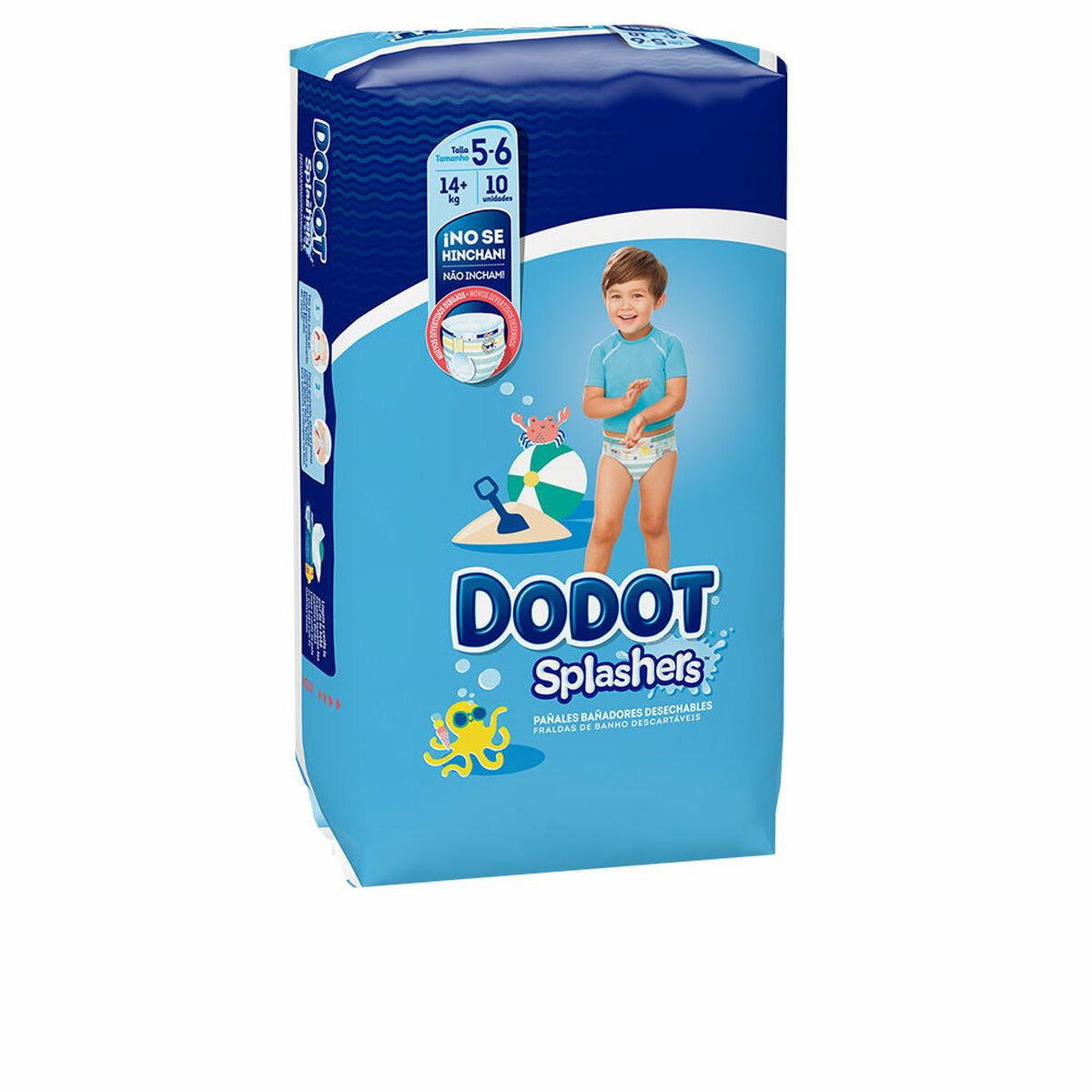 KALINDRA | BB. Disposable nappies Dodot Splashers 5-6 14 Kg (10 Units)