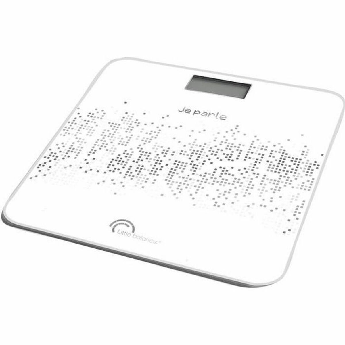 KALINDRA | BB. Digital Bathroom Scales Little Balance Talking Voice White Black Tempered Glass