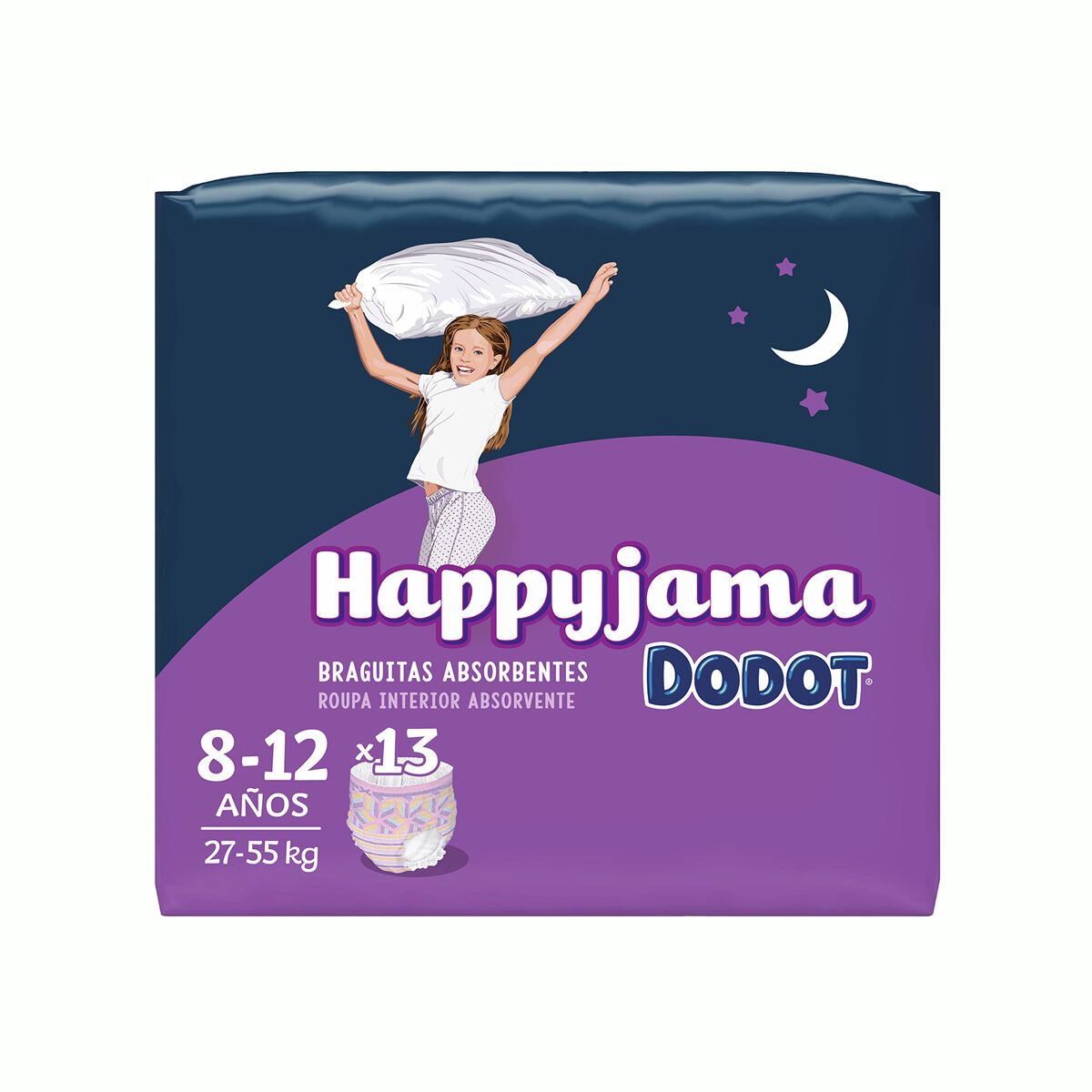 KALINDRA | BB. Disposable nappies Dodot Happyjama 8-12 Years Knickers Size 8 13 Units