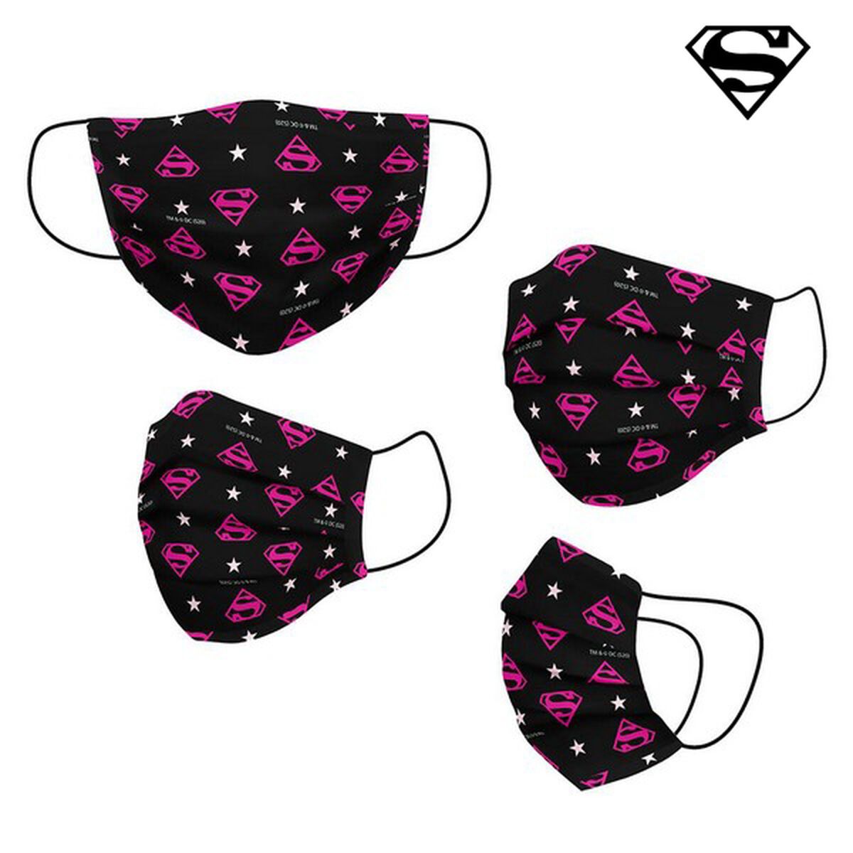 KALINDRA | BB. Hygienic Reusable Fabric Mask DC Super Hero Girls Children's Black