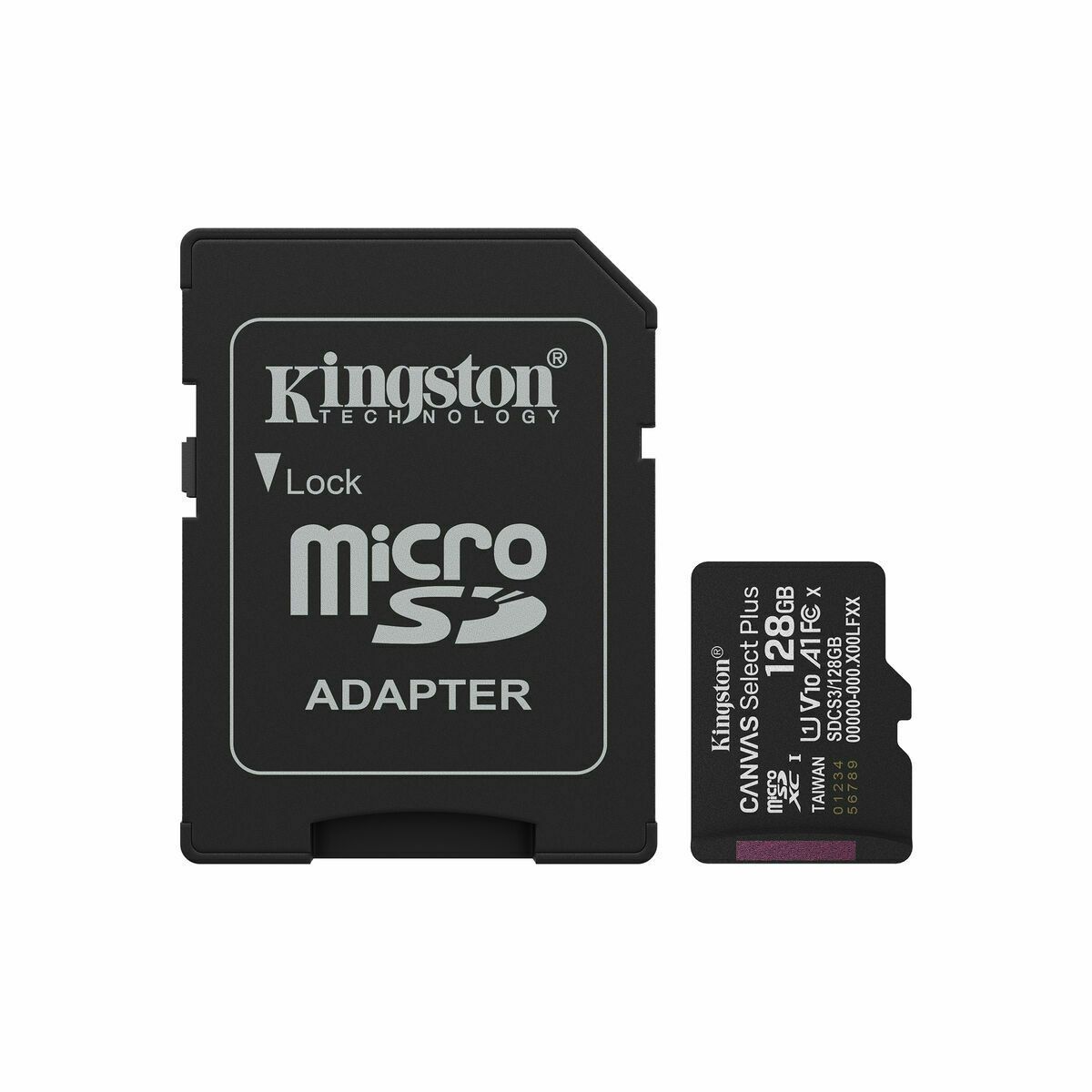 KALINDRA | BB. Micro SD Memory Card with Adaptor Kingston SDCS3/128GB 128 GB