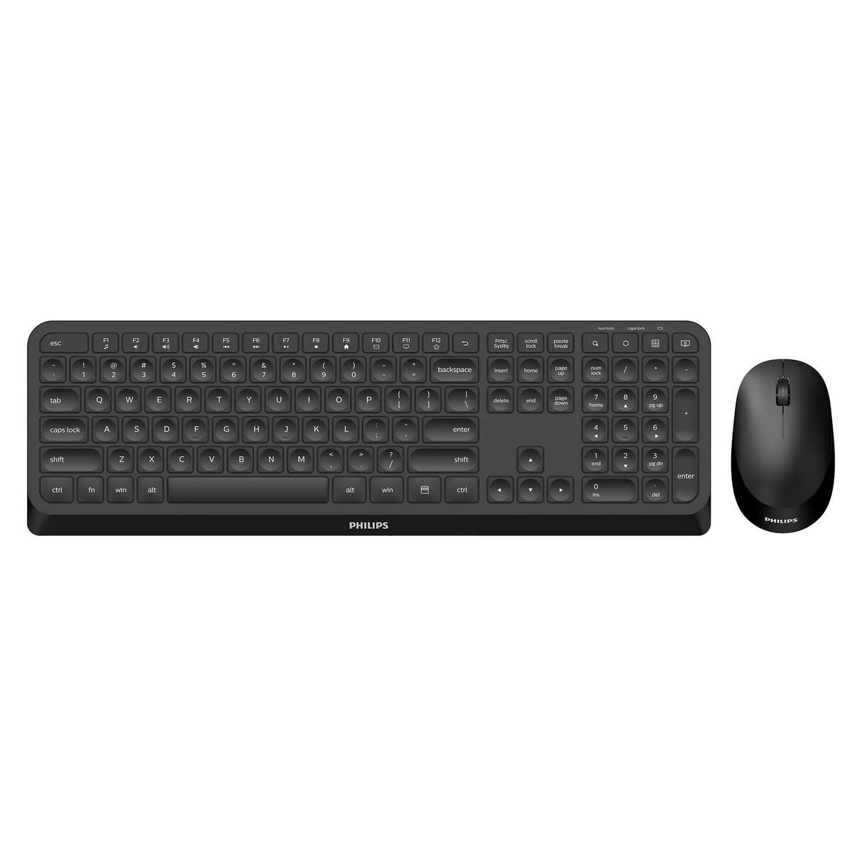KALINDRA | BB. Keyboard and Mouse Philips SPT6307B/16 Black QWERTY