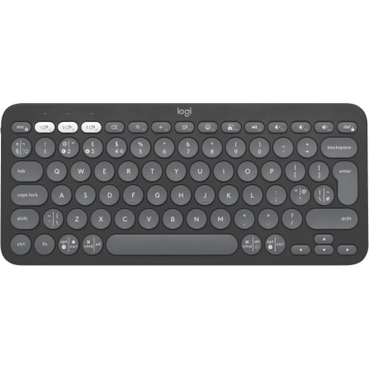 KALINDRA | BB. Clavier sans fil Logitech 920-011843 Graphite Espagnol Qwerty QWERTY