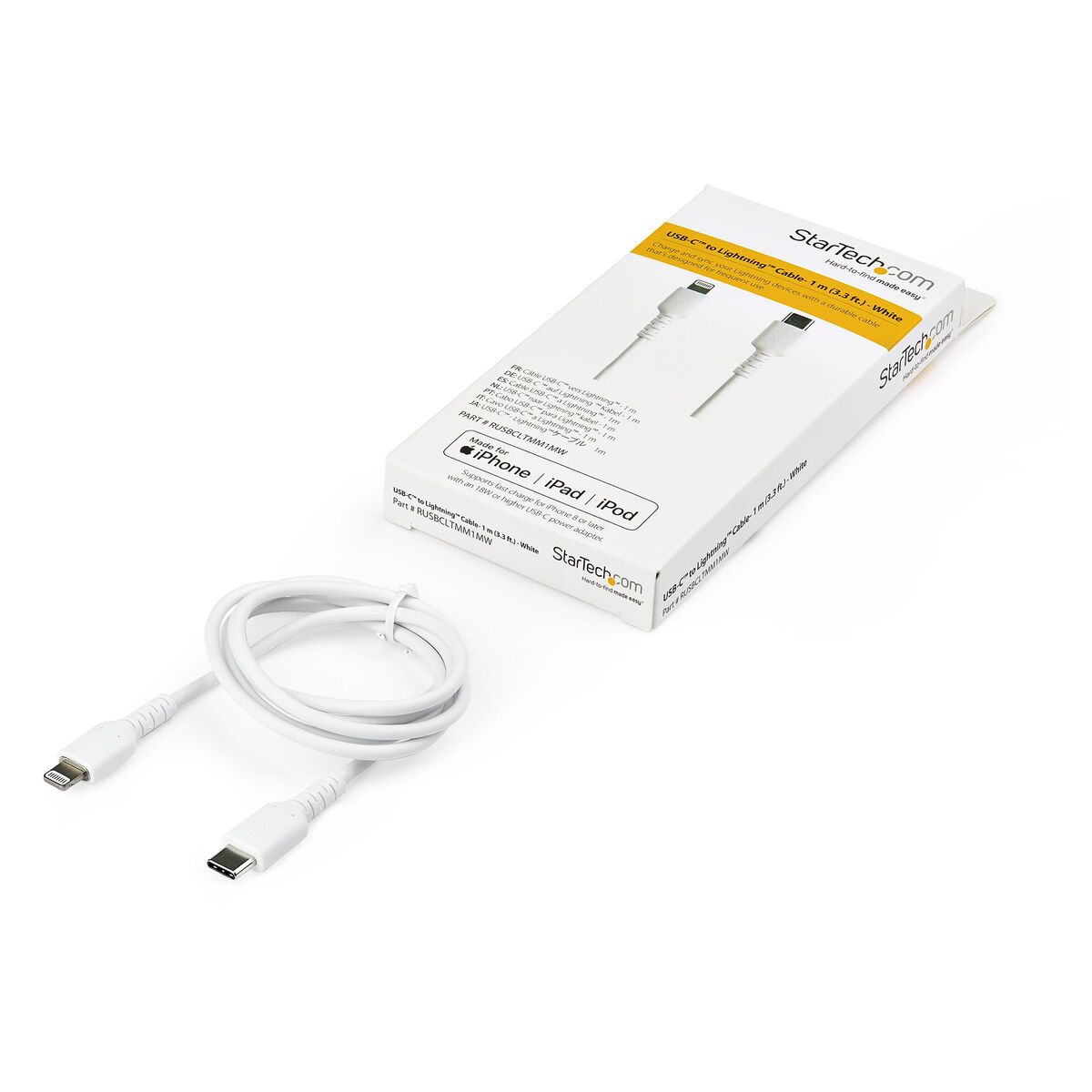 KALINDRA | BB. USB to Lightning Cable Startech RUSBCLTMM1MW White 1 m