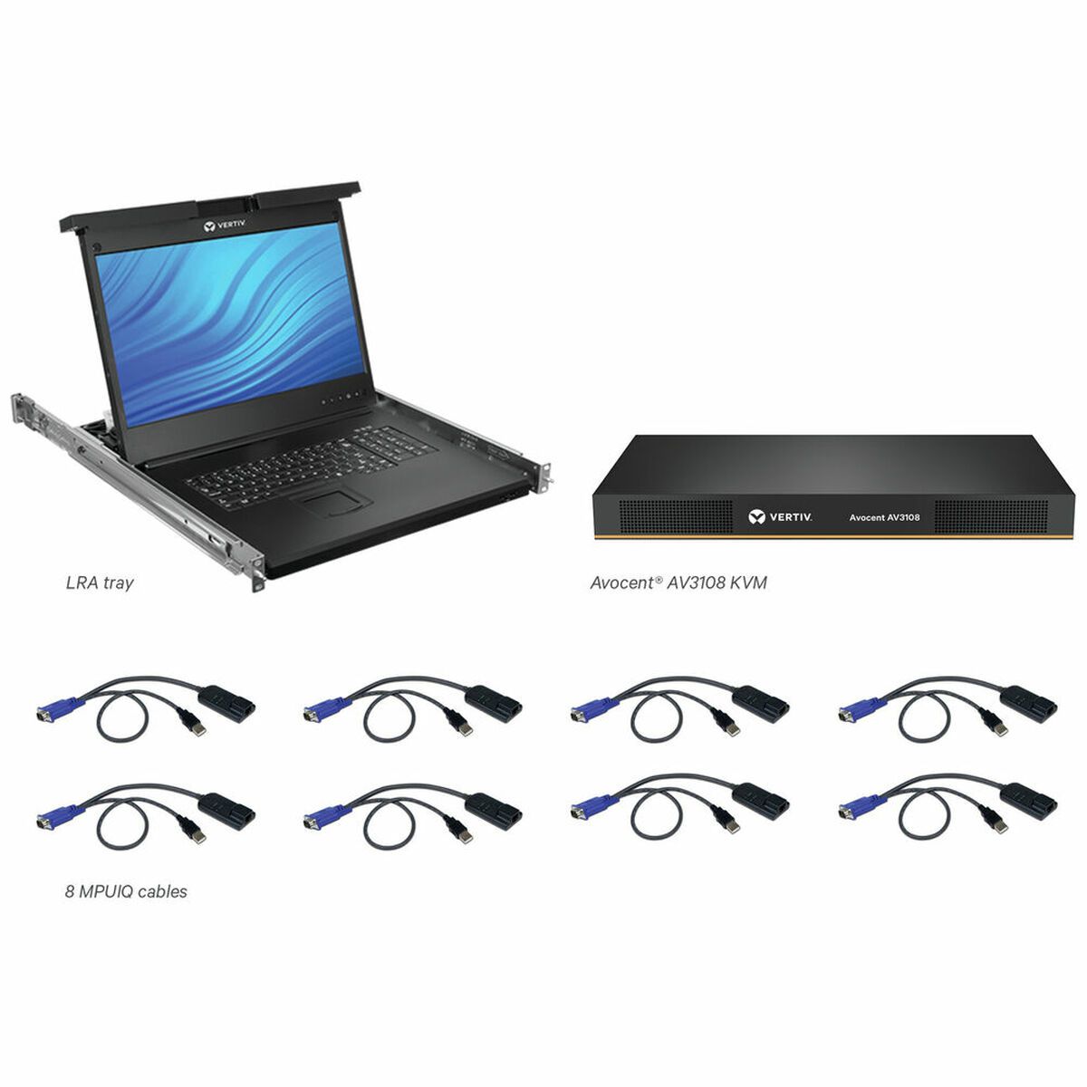 KALINDRA | BB. Console Vertiv LRA185KMM8D-001 LCD 18.5"