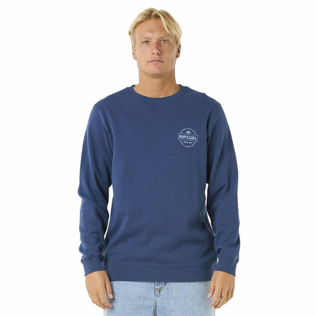 KALINDRA | BB. Men’s Sweatshirt without Hood Rip Curl Stapler Crew Blue