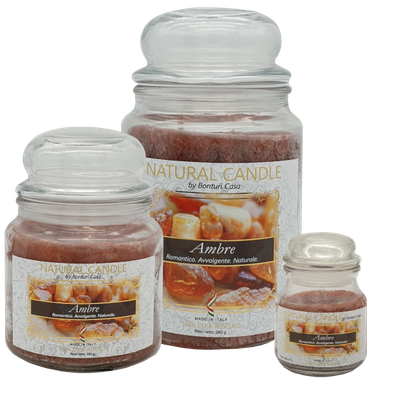 KALINDRA | Bonturi. Ligne Romantique : bougies en pots. Ambre