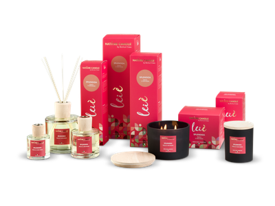 KALINDRA | B Casa. Candles, 100% vegetable. Lei è Splendida Line: Peach and Orchid