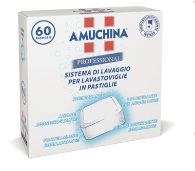 BLUE FARM | Amuchina. Sanitizing dishwasher tablets - 60 pcs BLUE FARM | Amuchina. Sanitizing dishwasher tablets - 60 pcs