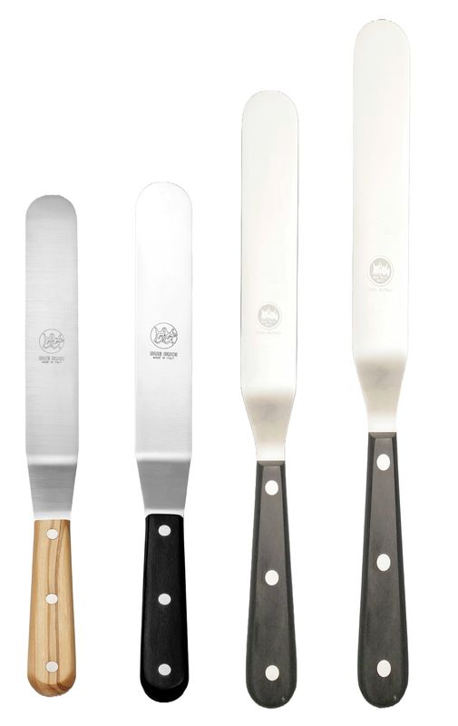 BLUE FARM | Due Buoi knives. 805P. Stainless steel icing spatula for pastry making. 4 models available