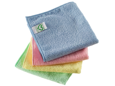 BLUE FARM | Vileda Professional. r-MicroTuff Swift recycled cloth for surfaces. Cm 35 x 38. 5-piece kit