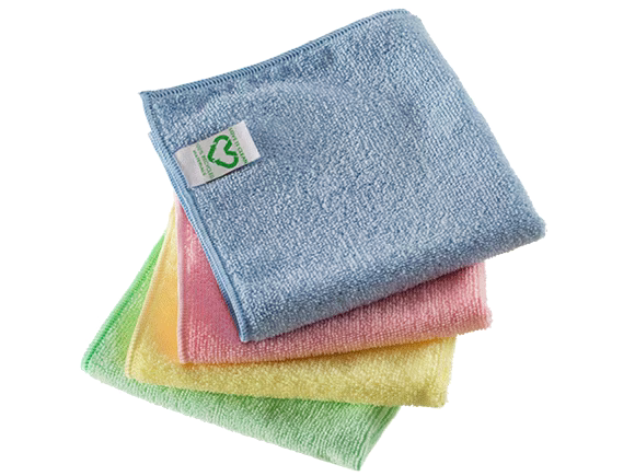 BLUE FARM | Vileda Professional. r-MicroTuff Swift recyceltes Tuch für Oberflächen. Cm 35 x 38. 5-teiliges Set