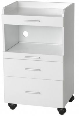 BLUE FARM | Weelko. Aux. Professional trolley in white lacquered wood