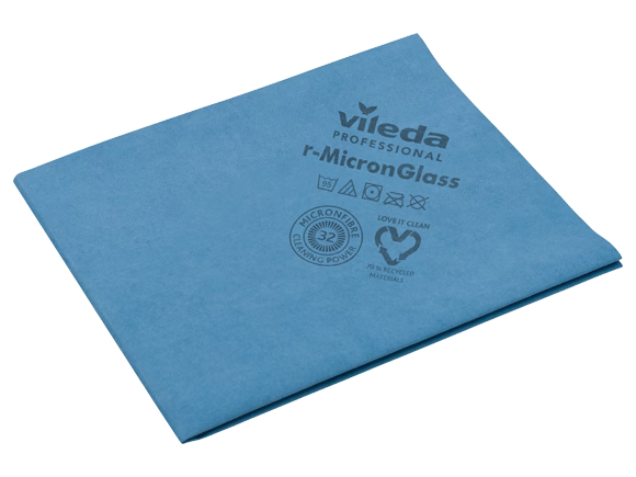 BLUE FARM | Vileda Professional. r-PannoBlu micro: Mikrofasertuch für Oberflächen. Cm 40 x 50. 5-teiliges Set