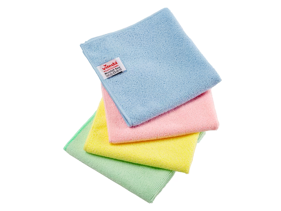 BLUE FARM | Vileda Professional. Panno r-MicroTuff Base. Sehr strapazierfähiges Tuch. Cm 36 x 36. 5-teiliges Set