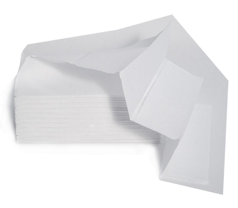 BLUE FARM | GR. „C“- und „V“-gefaltete Handtücher aus reiner 2-lagiger Zellulose