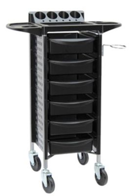 BLUE FARM | Keep. Polypropylene hairdressing trolley with 6 drawers and upper tray