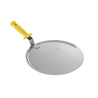 BLUE FARM | Lilly. Stainless steel pizza tray with raised handle CACCIAPIZZA. 6 measures available