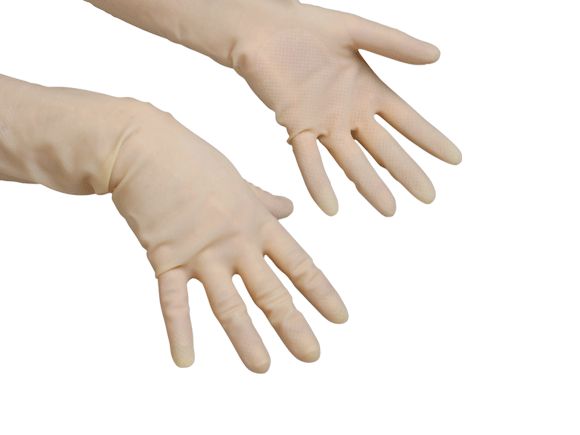 BLUE FARM | Vileda Professional. Guante de látex ligero con alta sensibilidad táctil. 10 pares (20 guantes)
