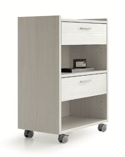 BLUE FARM | Vismara. Nine 3. Trolley with open compartments and 2 drawers