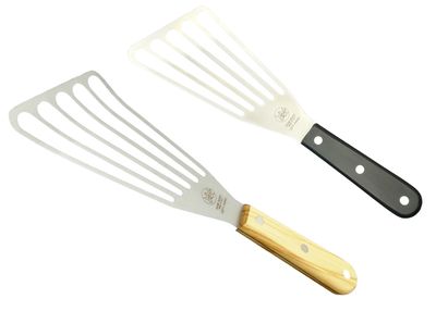 KALINDRA | Due Buoi knives. 805SX. Stainless steel frying spatula. For left-handed people